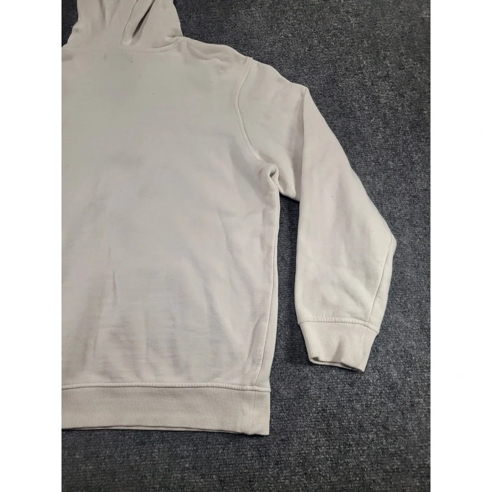 True Religion Men's White Logo Pullover Over Box Hoodie Size Large
